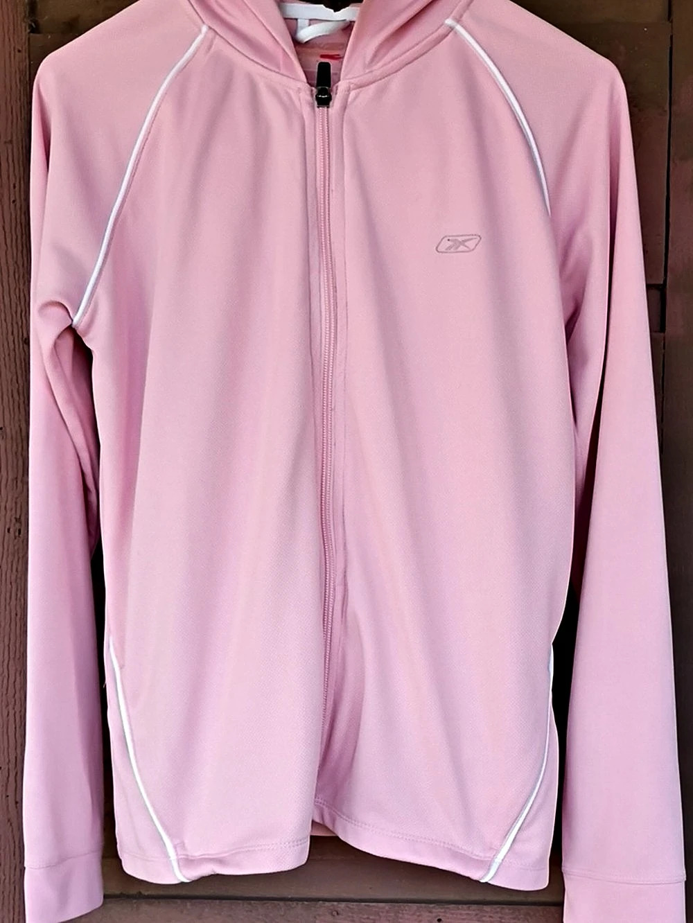 Reebok Women's Pink Full-Zip Athletic Jacket